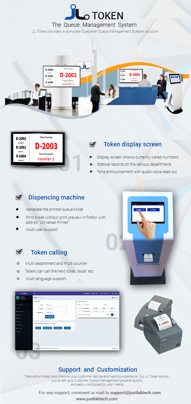 JL Token - Queue Management System - 1